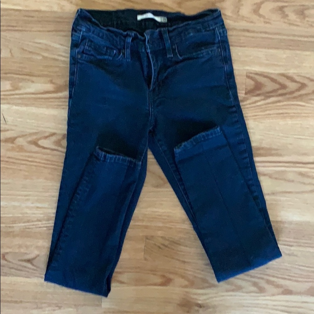 Size 25 black Levi Jeans